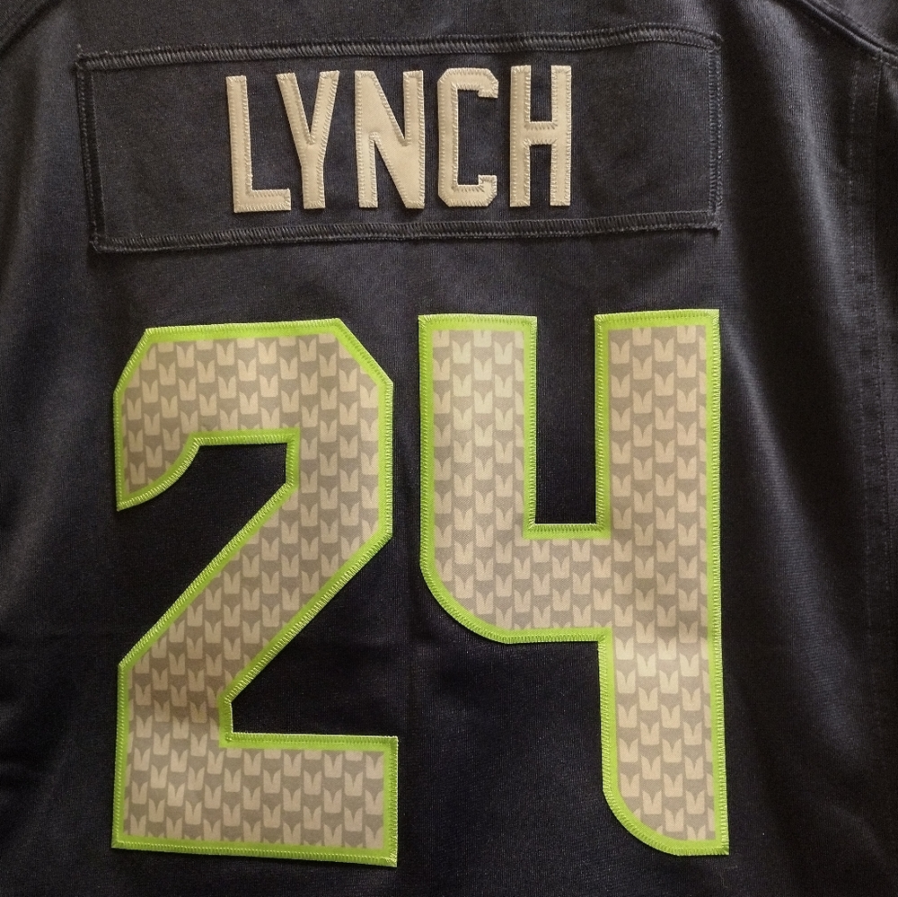 LYNCH Nike NFL Jersey XXL Women BEAST MODE 💙💚💙